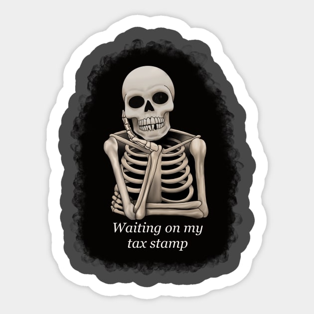 Tax stamp Sticker by 752 Designs